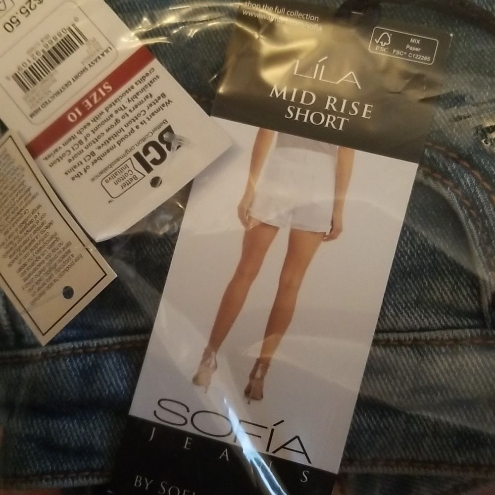 Midrise Destructed Shorts - Picture 6 of 6